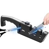 Messerschärfer 4-in-1, Manuelle Messerschleifer Professioneller mit...