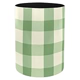 Stifthalter für den Schreibtisch, Vintage-Stil, Salbeigrün, Vichy-Muster,...