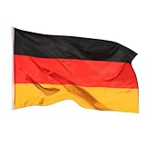 Aricona Deutschland Flagge 90x150cm - wetterbeständige Fahne mit...