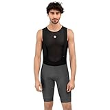 SIROKO - Fahrrad-Trägerhose SRX Maxim - S - Grau/Schwarz
