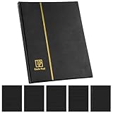 Briefmarkenalbum mit 120 Fächern – Briefmarkenhalter aus Kunstleder in...