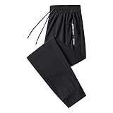 Jogginghose Herren Sommer Ice Silk Sporthose Lang Sommerhose Herrenhose...