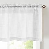 thirei Scheibengardinen, Semi-Transparent Bistro Curtains, Set of 2 Net...