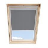 Dachfenster Verdunkelungsrollo kompatibel mit VELUX M06 / 306, Grau