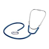 Medi-Inn Flachkopf-Stethoskop BLAU - ultraleicht, nickelfrei, flaches...