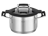 RÖSLE SILENCE PRO Kochtopf, Hochwertiger Universaltopf aus Edelstahl...