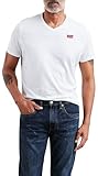 Levi's Herren Original Housemark V-Neck T-Shirt, White, XL