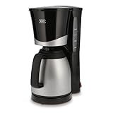 KHG Kaffeemaschine TKA-101SS aus Kunststoff/Metall in schwarz/silberfarben,...