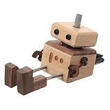 Cabilock Holz Autoduftzerstäuber Roboterfigur mit Nachfüllflasche...