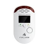 Firlarm Gas und Kohlenmonoxid Melder Haus, Kombinierte Gaswarnmelder & CO...