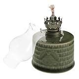 Healeved Keramik Öllampe Handbemalt Vintage Sturmlaterne aus...