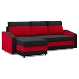 Mebligo - Ecksofa mit Schlaffunktion und Bettkasten Orion, Eckcouch...