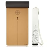 Mosswell Premium Kork-Yogamatte (4mm dick) - Rutschfeste Fitnessmatte mit...