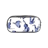 gawuoab Durchsichtiges Federmäppchen mit Blues-Saxophon-, Klavier-, Cello-...