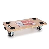 TOOLLAND - QT106 Sperrholz Transport-Roller, 150 kg Maximal Tragkraft, 56...