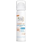 Garnier Super UV Over Make-up Spray mit LSF 50+, Schutz für das Gesicht...