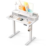 Elektrischer Stehpult mit 2 Schubladen, 89,9 x 50,8 cm, klein,...
