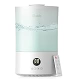 Grelife 4L Luftbefeuchter, Top-Fill Humidifier mit Nachtlicht für...