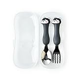 Generic Babygabel und -löffel aus Edelstahl mit Cartoon-Tierformen,...