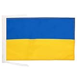 AZ FLAG - Flagge Ukraine - 45x30 cm Mit Kordel - Ukrainische Fahne 30 x 45...