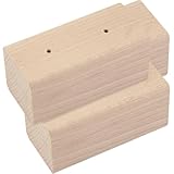 SHINEOFI 3 Stück Rechteckiges Holz Dekorationsset mit Nagelbasis für...