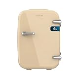 Cecotec Mini-Kühlschrank Bolero MiniCooling 4L Havanna Cream, Betrieb mit...