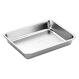 SANTOS Edelstahl Grillschale - Auffangschale 26,9x20,9x4cm - Robuste...