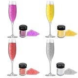 12g Essbarer Glitzer Set,Glitzer Essbar,4 Farben Glitzerpulver für...