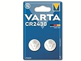 VARTA Batterien Knopfzelle CR2430, 2 Stück, Power on Demand, Lithium Coin,...