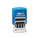 COLOP Mini-Dater S 120, Datum in deutsch (ZB 25. NOV. 2025), Abdruck blau,...