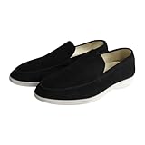 Herren Wildleder Loafers Slip-On Schuhe Weiche Mokassin Stil Casual Flats...