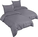 Utopia Bedding Bettwäsche 135x200 4teilig - Mikrofaser 2 Bettbezug 135x200...