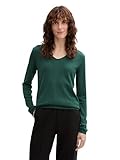 TOM TAILOR Damen 1012976 Strickpullover mit V-Ausschnitt, 30024-Explorer...