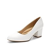 DREAM PAIRS Damen Pumps Niedriger Blockabsatz Abendschuhe Bequeme High...