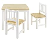 Bomi Stabile Kindersitzgruppe Amy 2 Stühle u. Tisch aus Kiefer Massiv Holz...