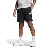 adidas Herren Essential Three Stripes French Terry Short, Black/White, M