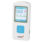 Pulox PM10 Mobiles Einkanal Heim EKG-Gerät - Wireless Notfall-EKG-Monitor...