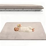 Atemrdsye Spielmatte Baby 100 x 100 cm Creme Krabbelteppich Baby, 2.5cm...