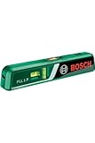 Bosch Laser-Wasserwaage PLL 1 P mit Wandhalterung (Laserlinie zur flexiblen...