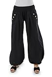 Malito - Damen Pumphose - leichte Stoffhose für Strand & Alltag - lockere...
