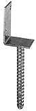 Connex Pfostenträger L-Form - 80 x 60 x 100 x 200 mm - Ø 16 mm -...