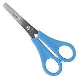Westcott Kinderschere Blau Rechtshänder | Schere mit integrierter 5 cm...