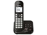 Panasonic Schnurlos-Telefon KX-TGC460GB schwarz mit Anrufbeantworter und...