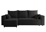 4ALL HOME Ecksofa mit Schlaffunktion Tobi 246x145 cm - Couch - Sofa mit...