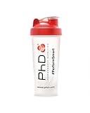 PhD Nutrition Protein Shaker mit Kugel 600ml - Spülmaschinenfester,...