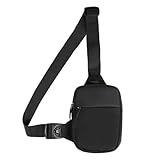 Herren Umhängetasche Herren Sling Bag, Crossbody Bag, Schwarz Brusttasche,...