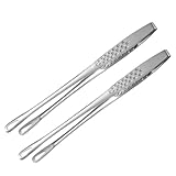 OSALADI Praktische Edelstahl Lebensmittelzange 28cm Multifunktions...