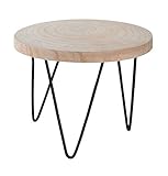 Spetebo Holz Blumentopfständer 23x18 cm - Tisch mit Baumscheibe -...