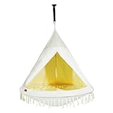 CCLIFE Nestschaukel mit Zelt Ø 120 cm Schaukel Indoor & Outdoor...