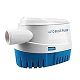 BACOENG Bilgenpumpe 12V Automatisch, 1100GPH/70LPM Lenzpumpe...